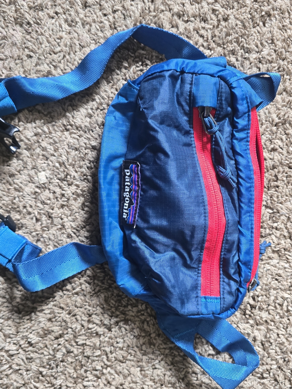 Patagonia Blue Crossbody Waist Pack with Light Weight Mini Hip Packs